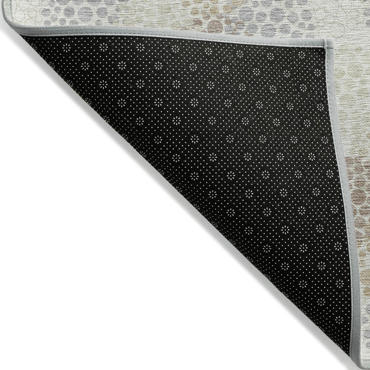 Machine Washable Indoor/ Outdoor Chantille Modern Bubbles Rug