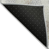 Machine Washable Indoor/ Outdoor Chantille Modern Bubbles Rug