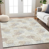 Machine Washable Indoor/ Outdoor Chantille Modern Bubbles Rug