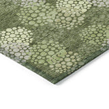Machine Washable Indoor/ Outdoor Chantille Modern Bubbles Rug