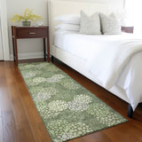 Machine Washable Indoor/ Outdoor Chantille Modern Bubbles Rug