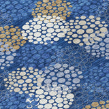 Machine Washable Indoor/ Outdoor Chantille Modern Bubbles Rug