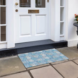 Machine Washable Indoor/ Outdoor Chantille Modern Bubbles Rug