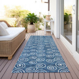 Machine Washable Indoor/ Outdoor Chantille Modern Bubbles Rug