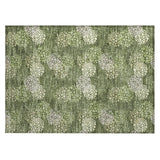 Machine Washable Indoor/ Outdoor Chantille Modern Bubbles Rug