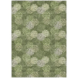 Machine Washable Indoor/ Outdoor Chantille Modern Bubbles Rug