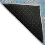 Machine Washable Indoor/ Outdoor Chantille Modern Bubbles Rug