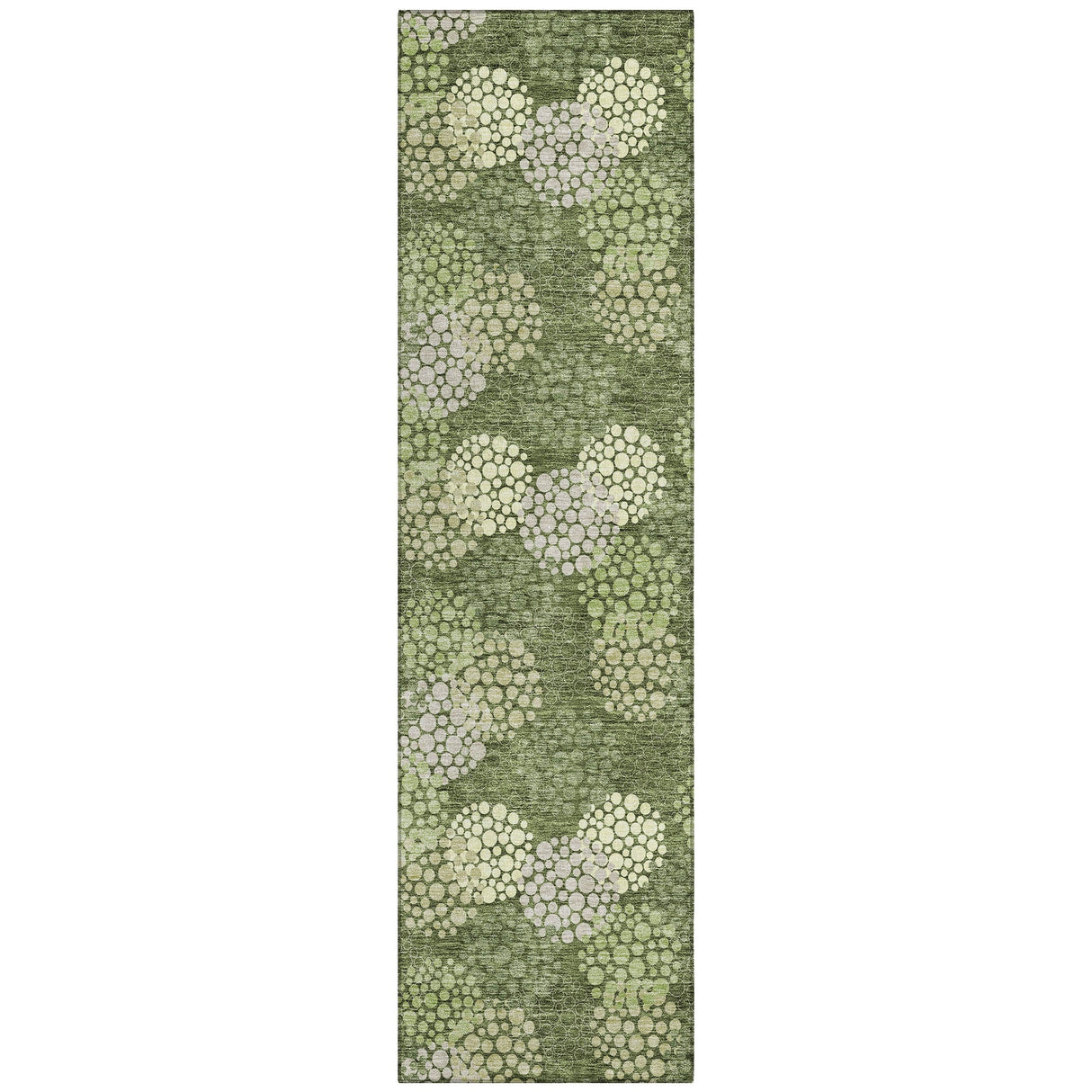 Machine Washable Indoor/ Outdoor Chantille Modern Bubbles Rug