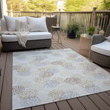 Machine Washable Indoor/ Outdoor Chantille Modern Bubbles Rug