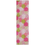 Machine Washable Indoor/ Outdoor Chantille Modern Bubbles Rug