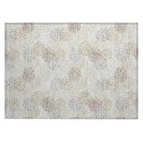 Machine Washable Indoor/ Outdoor Chantille Modern Bubbles Rug