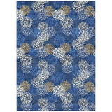 Machine Washable Indoor/ Outdoor Chantille Modern Bubbles Rug