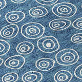 Machine Washable Indoor/ Outdoor Chantille Modern Bubbles Rug