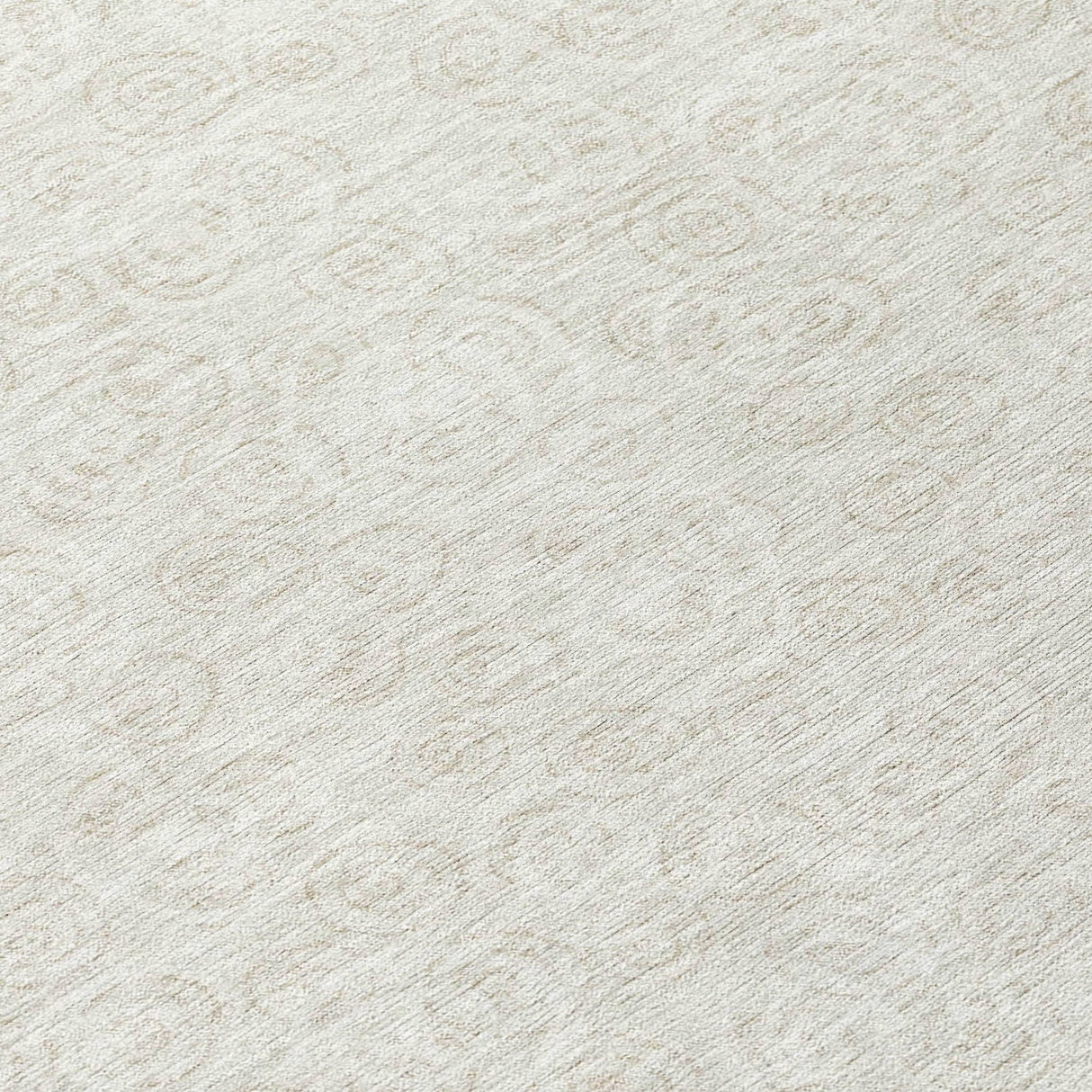 Machine Washable Indoor/ Outdoor Chantille Modern Bubbles Rug