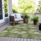 Machine Washable Indoor/ Outdoor Chantille Modern Bubbles Rug