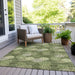 Machine Washable Indoor/ Outdoor Chantille Modern Bubbles Rug