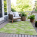 Machine Washable Indoor/ Outdoor Chantille Modern Bubbles Rug
