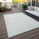 Machine Washable Indoor/ Outdoor Chantille Modern Burst Rug
