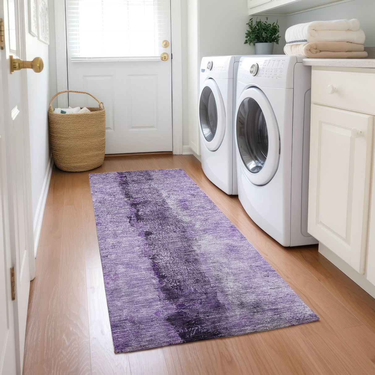 Machine Washable Indoor/ Outdoor Chantille Modern Contemporary Rug