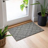 Machine Washable Indoor/ Outdoor Chantille Modern Geo Rug