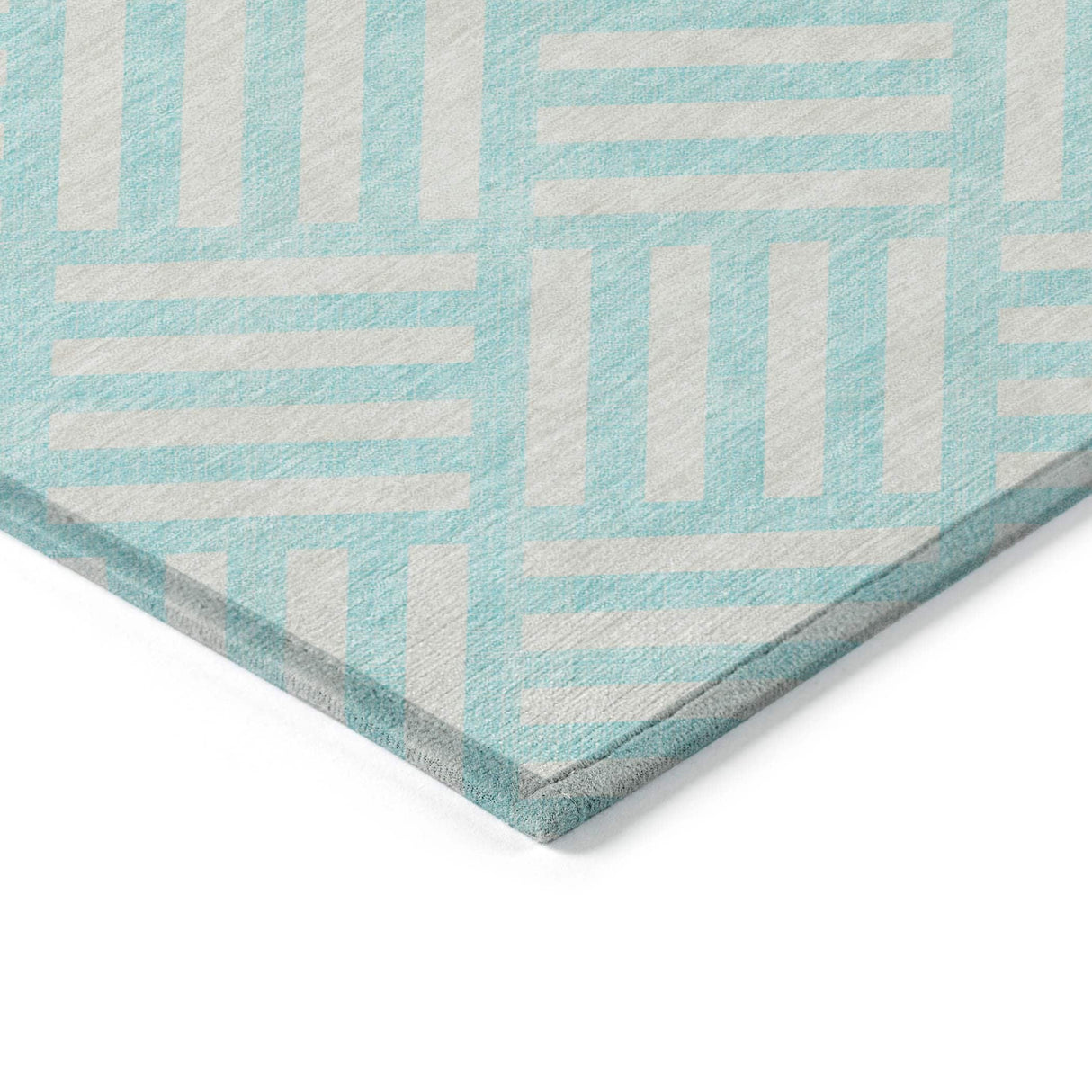 Machine Washable Indoor/ Outdoor Chantille Modern Geo Rug