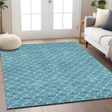 Machine Washable Indoor/ Outdoor Chantille Modern Geo Rug