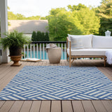 Machine Washable Indoor/ Outdoor Chantille Modern Geo Rug