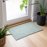 Machine Washable Indoor/ Outdoor Chantille Modern Geo Rug