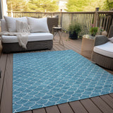 Machine Washable Indoor/ Outdoor Chantille Modern Geo Rug