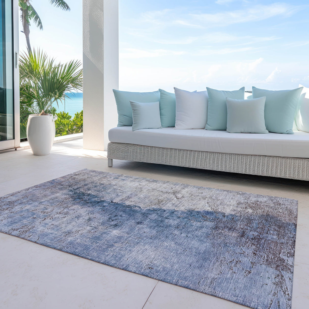 Machine Washable Indoor/ Outdoor Chantille Modern Impressions Rug