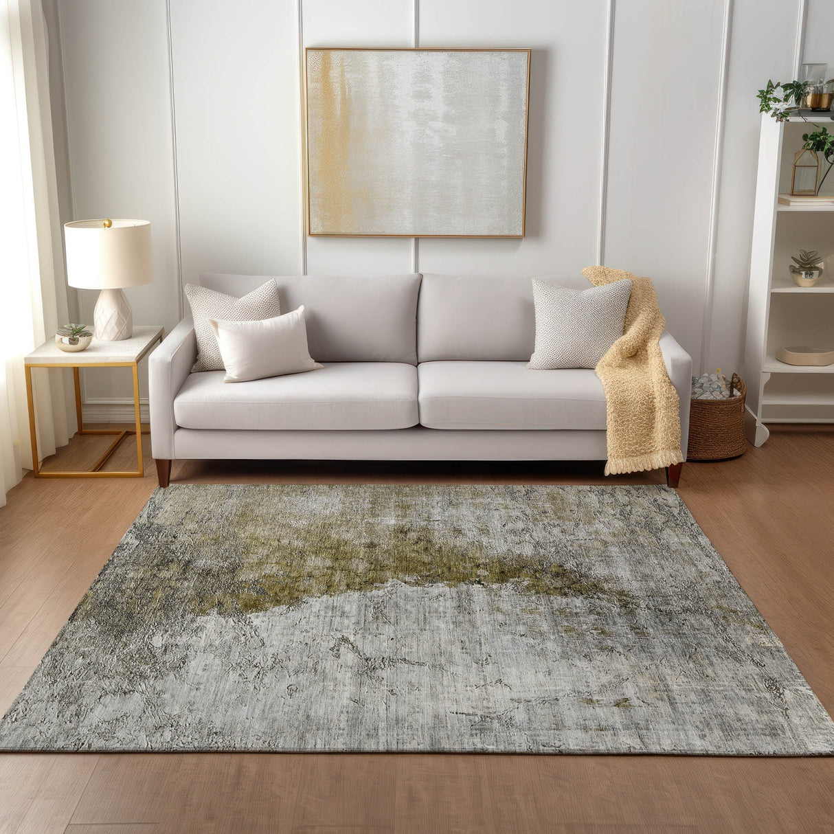 Machine Washable Indoor/ Outdoor Chantille Modern Impressions Rug