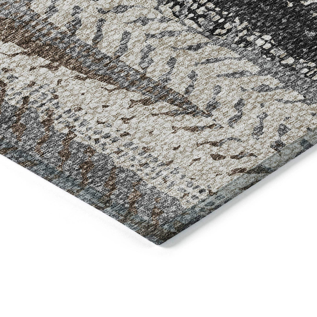Machine Washable Indoor/ Outdoor Chantille Modern Imprints Rug