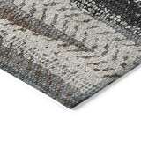 Machine Washable Indoor/ Outdoor Chantille Modern Imprints Rug