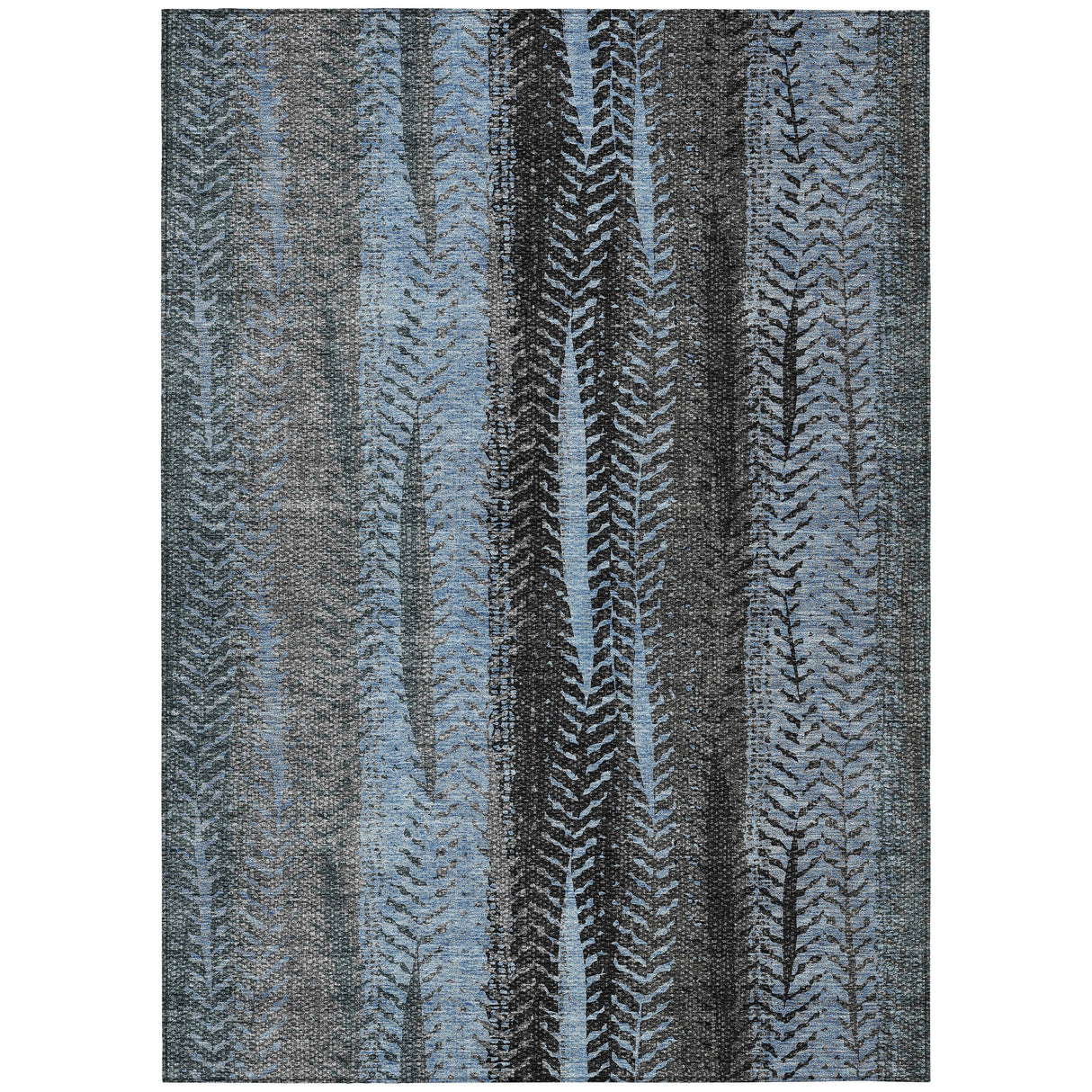 Machine Washable Indoor/ Outdoor Chantille Modern Imprints Rug