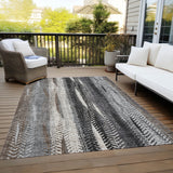 Machine Washable Indoor/ Outdoor Chantille Modern Imprints Rug