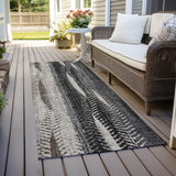 Machine Washable Indoor/ Outdoor Chantille Modern Imprints Rug