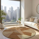 Machine Washable Indoor/ Outdoor Chantille Modern Mosaic Rug