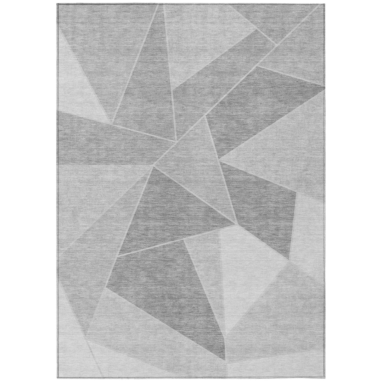Machine Washable Indoor/ Outdoor Chantille Modern Mosaic Rug
