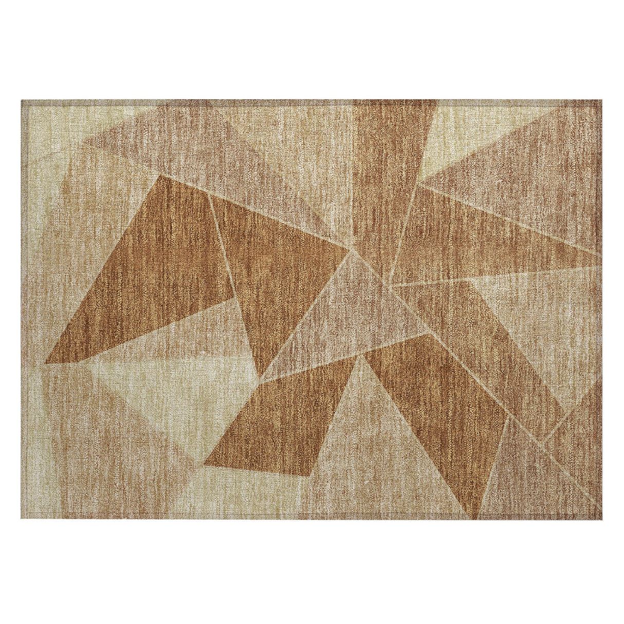 Machine Washable Indoor/ Outdoor Chantille Modern Mosaic Rug