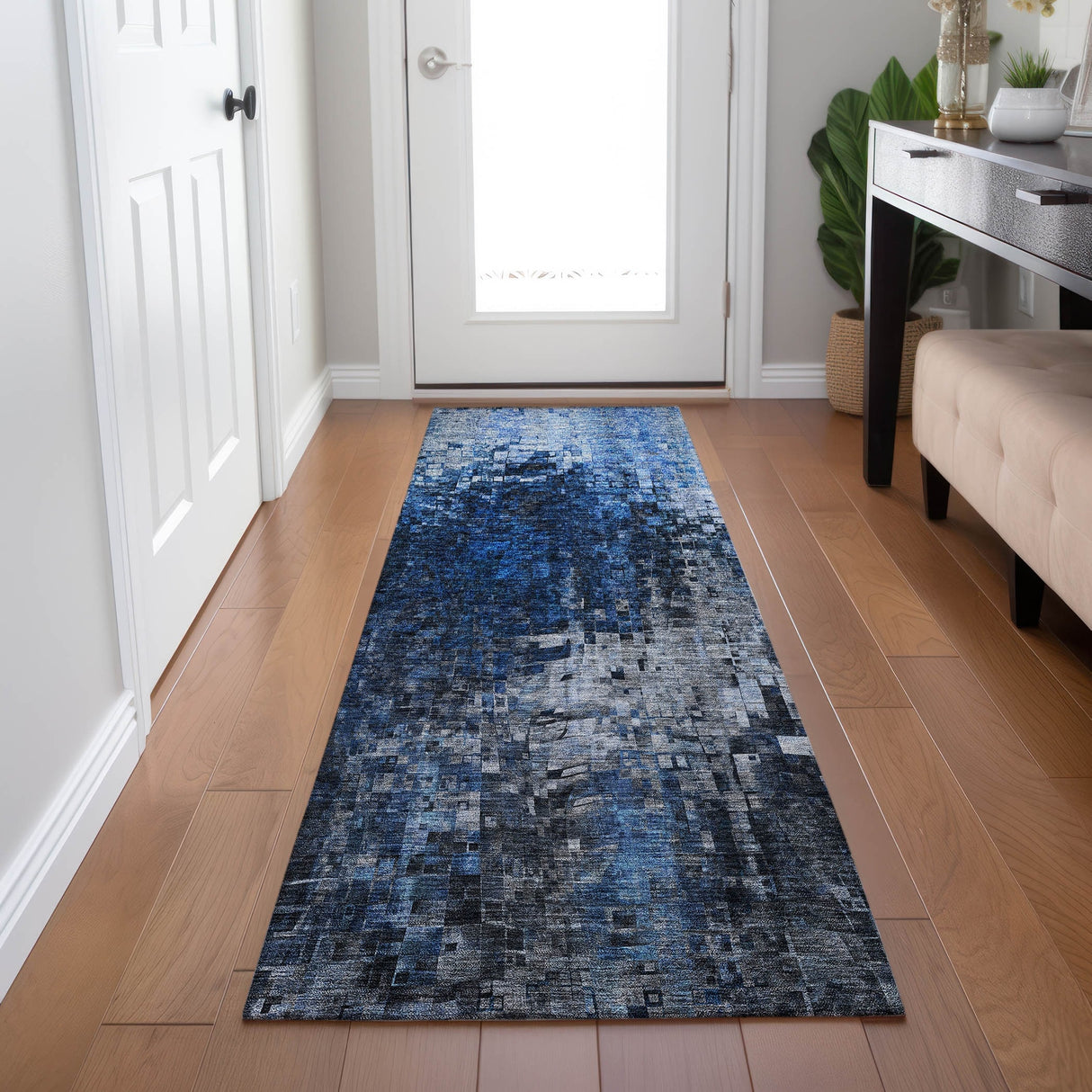 Machine Washable Indoor/ Outdoor Chantille Modern Ombre Rug