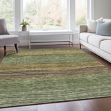 Machine Washable Indoor/ Outdoor Chantille Modern Stripes Rug