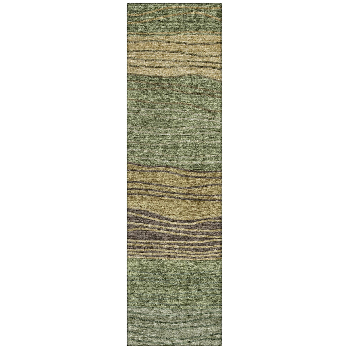 Machine Washable Indoor/ Outdoor Chantille Modern Stripes Rug