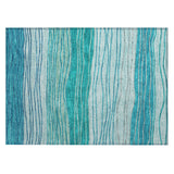 Machine Washable Indoor/ Outdoor Chantille Modern Stripes Rug