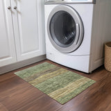 Machine Washable Indoor/ Outdoor Chantille Modern Stripes Rug