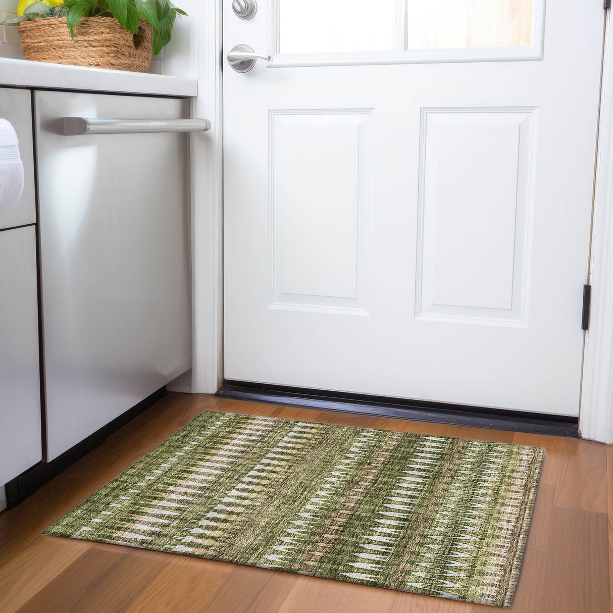 Machine Washable Indoor/ Outdoor Chantille Moroccan Boho Rug
