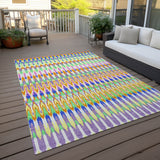 Machine Washable Indoor/ Outdoor Chantille Moroccan Boho Rug