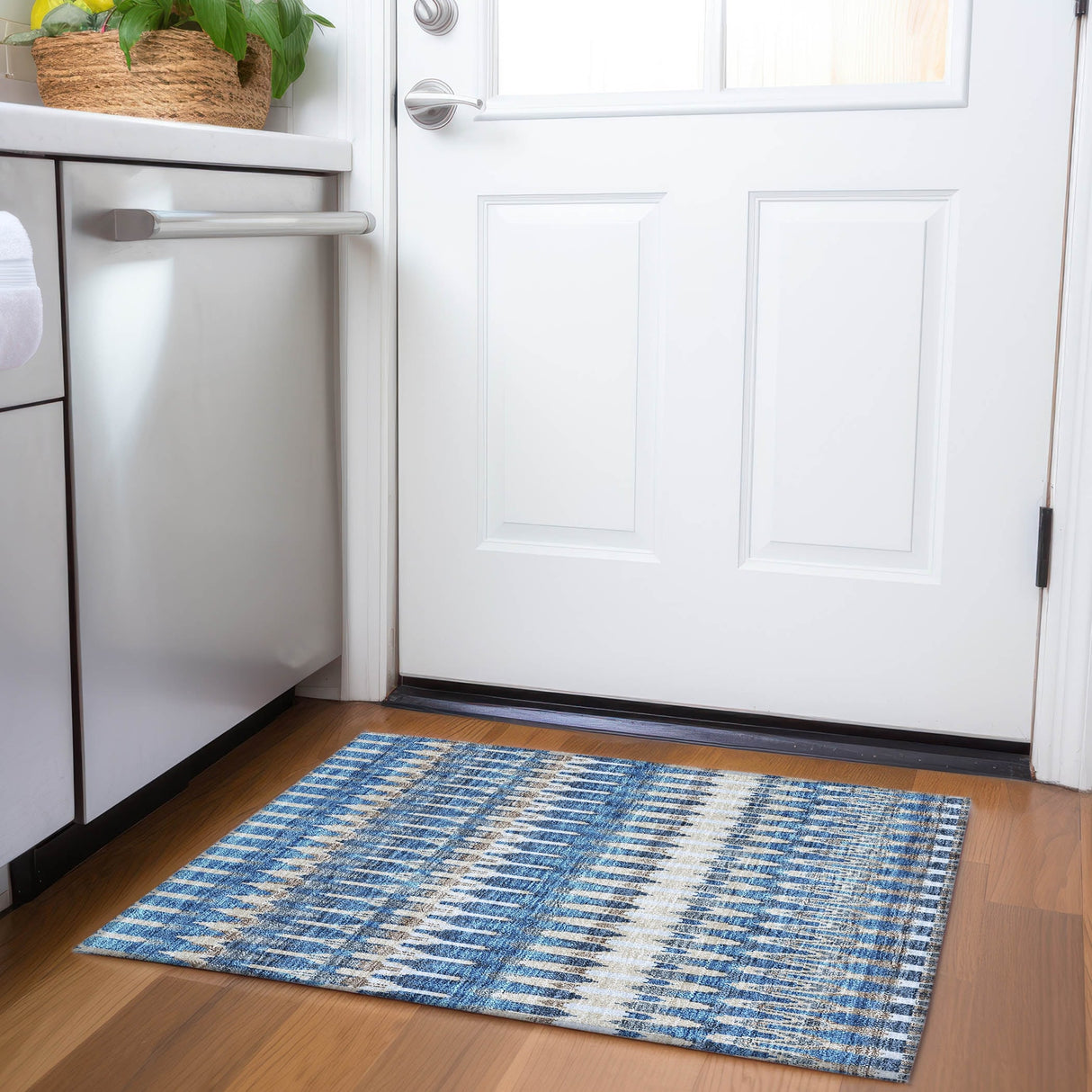 Machine Washable Indoor/ Outdoor Chantille Moroccan Boho Rug