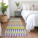 Machine Washable Indoor/ Outdoor Chantille Moroccan Boho Rug