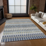 Machine Washable Indoor/ Outdoor Chantille Moroccan Boho Rug