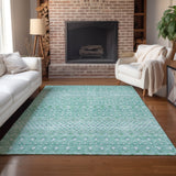 Machine Washable Indoor/ Outdoor Chantille Morrocan Boho Rug